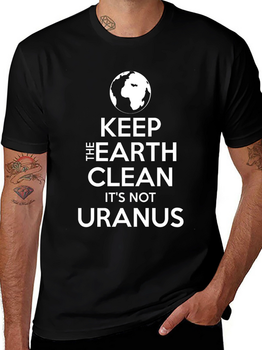 Keep The Earth Clean Black T-Shirt