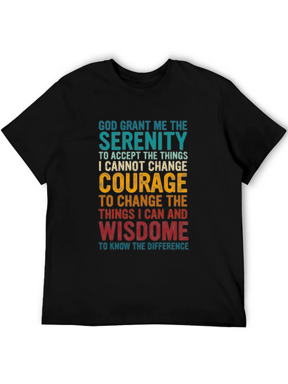 Serenity Prayer Graphic T-Shirt - Inspirational Tee