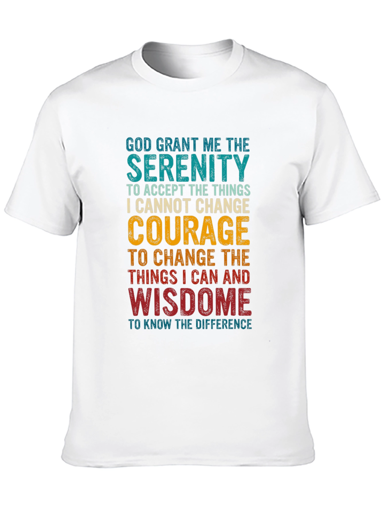 Serenity Prayer Graphic T-Shirt - Inspirational Tee