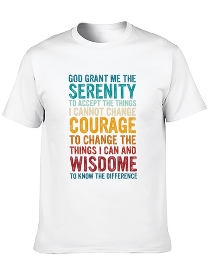 Serenity Prayer Graphic T-Shirt - Inspirational Tee