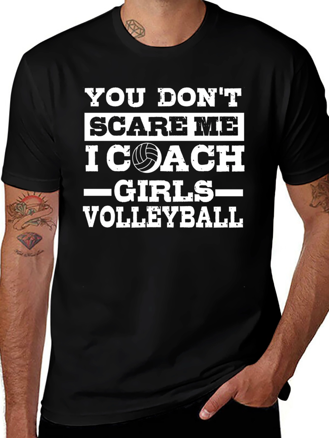Volleyball Coach T-Shirt - Dont Scare Me