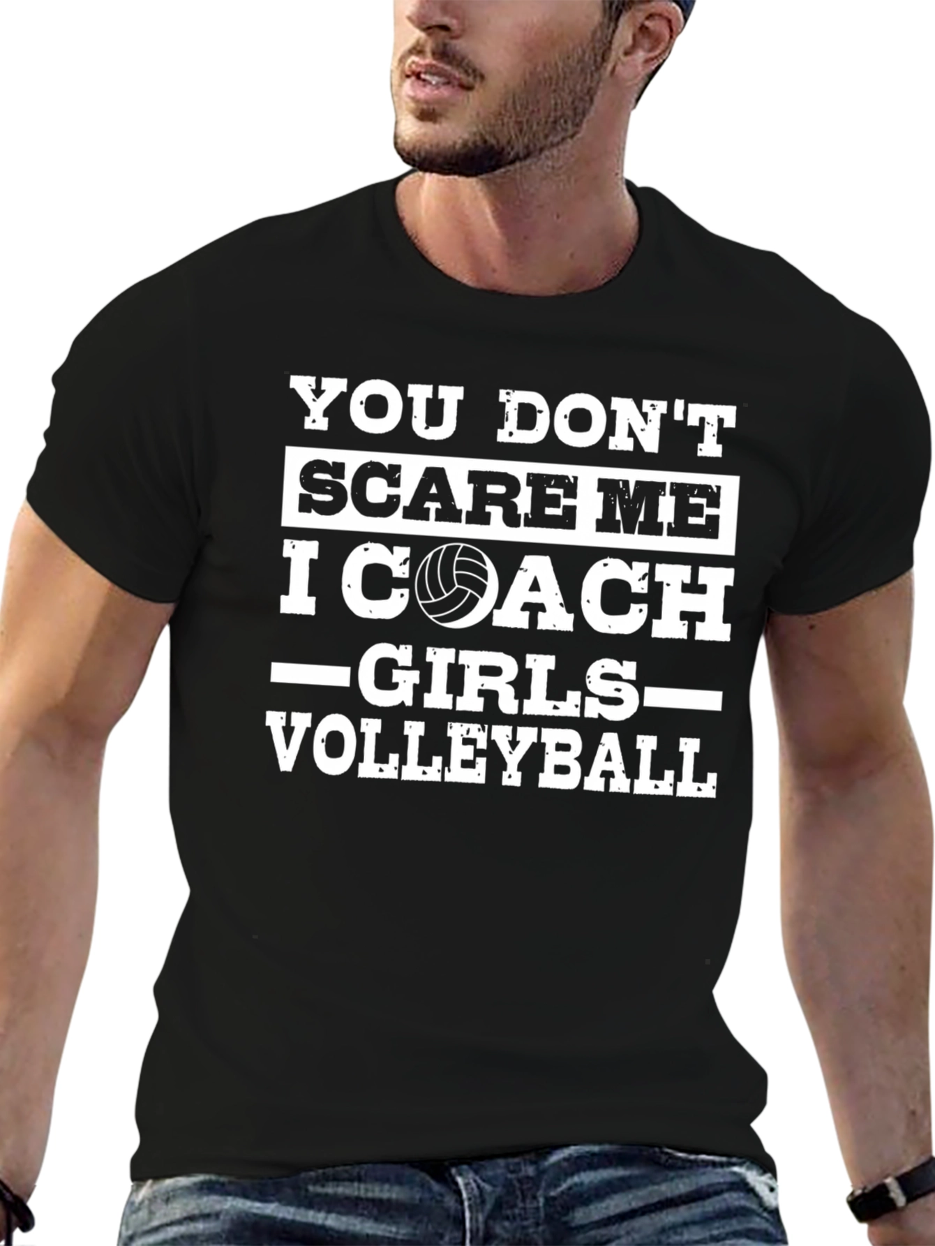 Volleyball Coach T-Shirt - Dont Scare Me