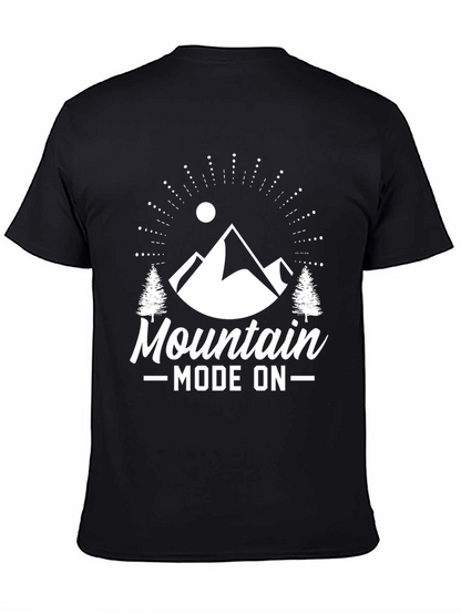 Mountain Mode On Black Graphic Tee