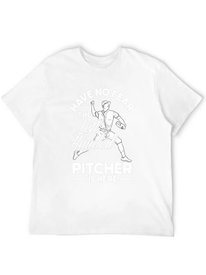 Left Handed Pitcher T-Shirt - Baseball Fearless