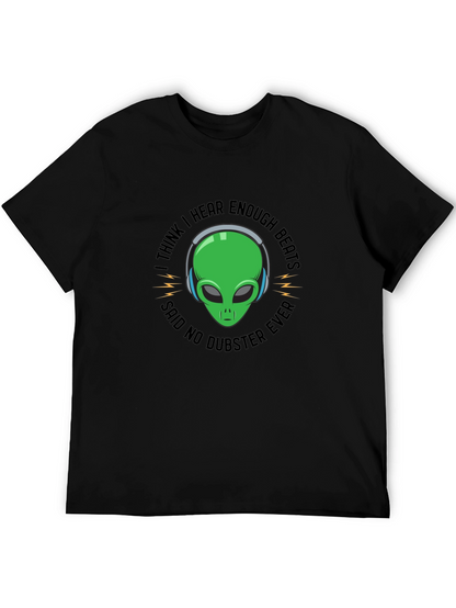 Dubstep Alien Graphic T-Shirt - Funny EDM Music Tee