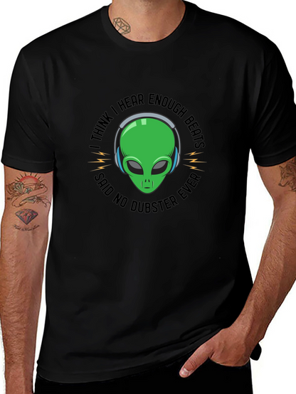 Dubstep Alien Graphic T-Shirt - Funny EDM Music Tee