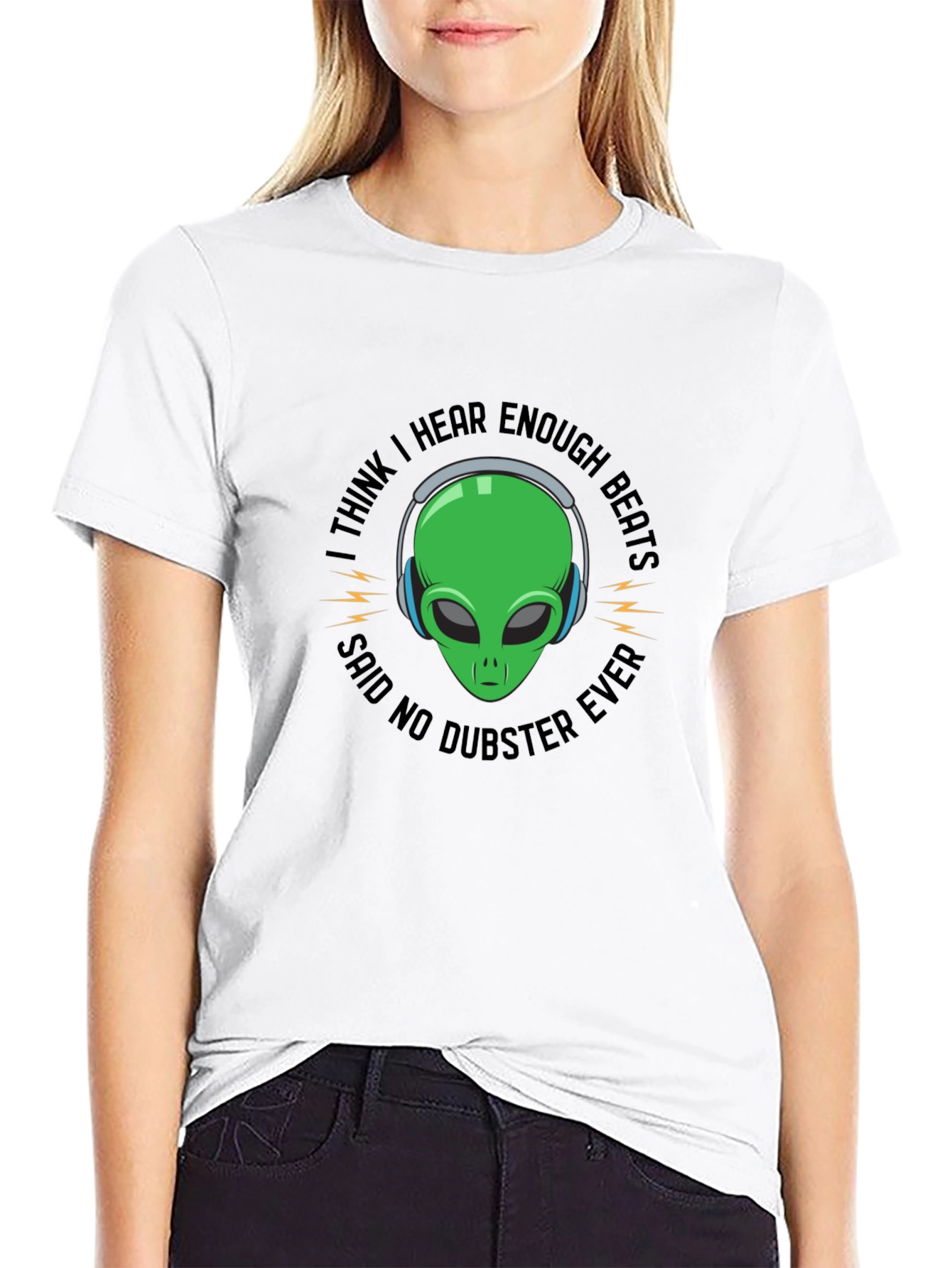 Dubstep Alien Graphic T-Shirt - Funny EDM Music Tee
