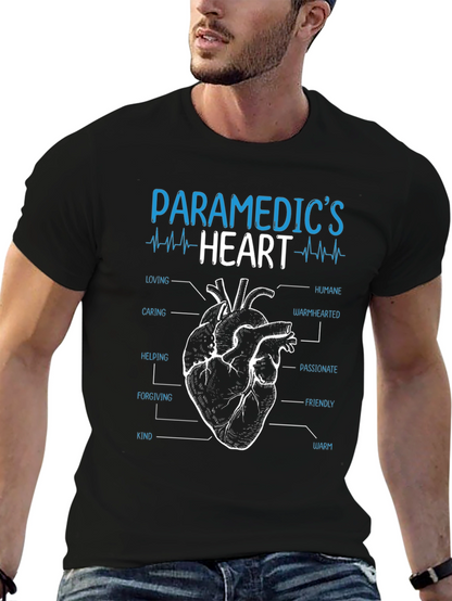 Paramedics Heart T-Shirt - Caring Humane and Warm!