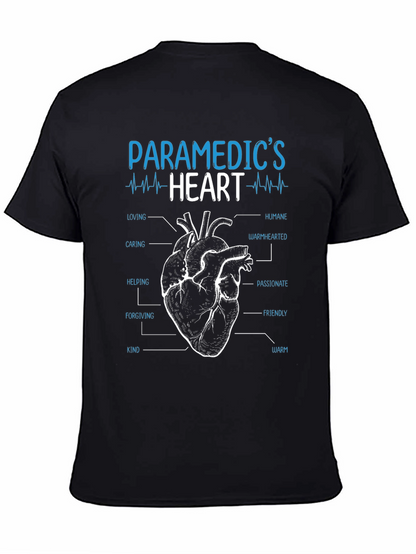Paramedics Heart T-Shirt - Caring Humane and Warm!