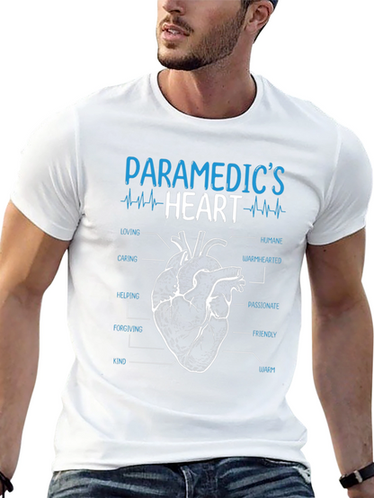 Paramedics Heart T-Shirt - Caring Humane and Warm!
