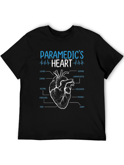 Paramedics Heart T-Shirt - Caring Humane and Warm!