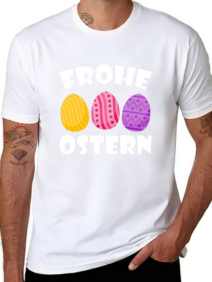 Frohe Ostern Easter Egg T-Shirt - Black