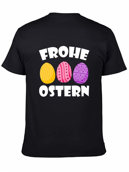 Frohe Ostern Easter Egg T-Shirt - Black