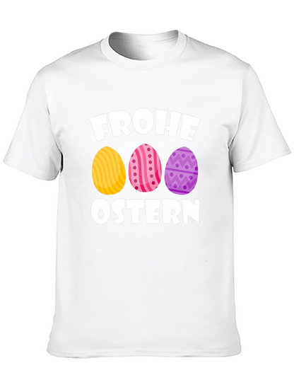 Frohe Ostern Easter Egg T-Shirt - Black