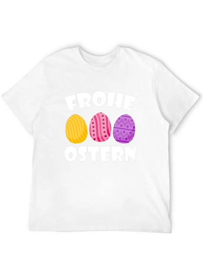 Frohe Ostern Easter Egg T-Shirt - Black