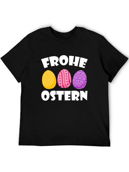 Frohe Ostern Easter Egg T-Shirt - Black