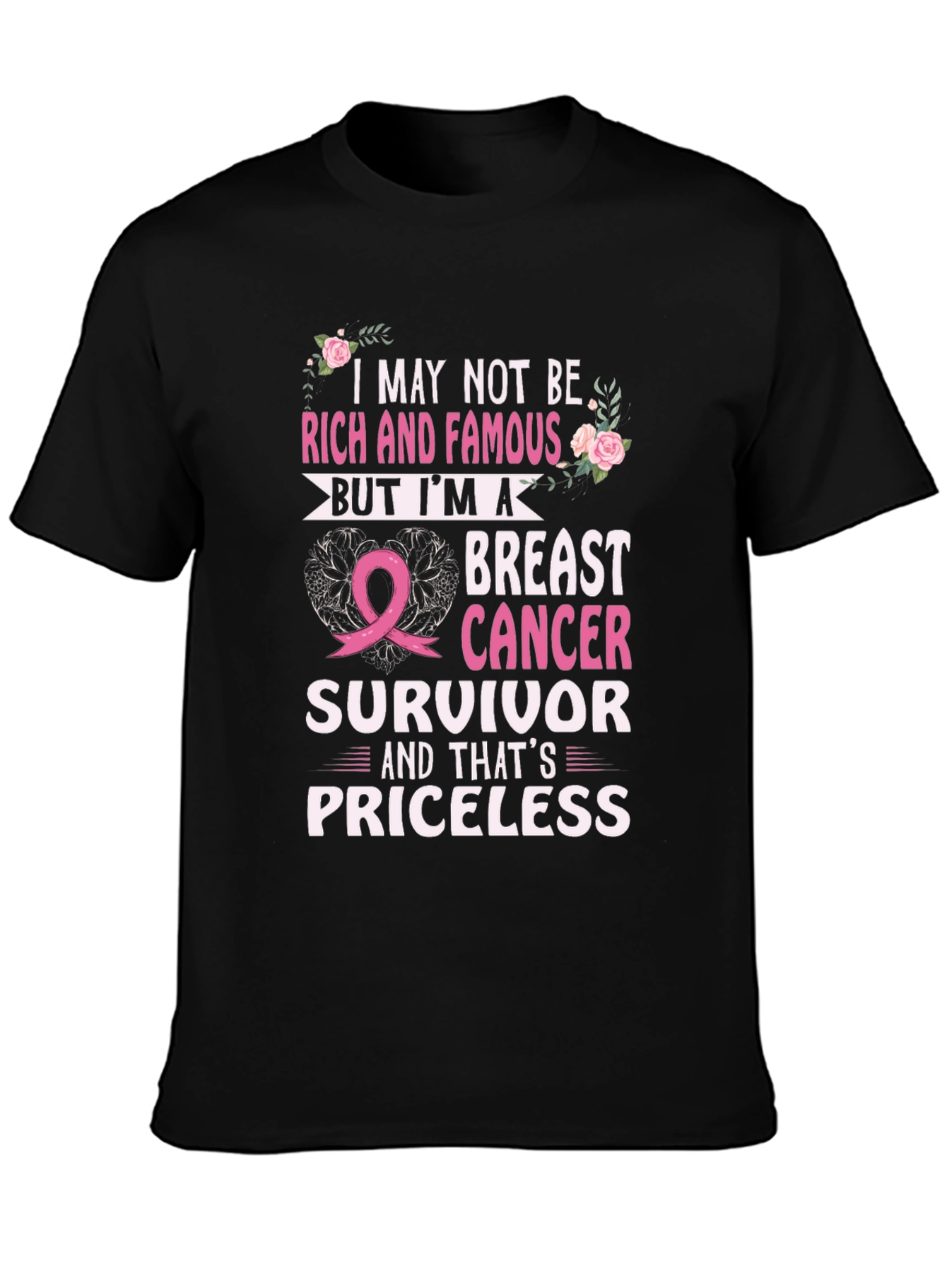Breast Cancer Survivor T-Shirt - Awareness Ribbon