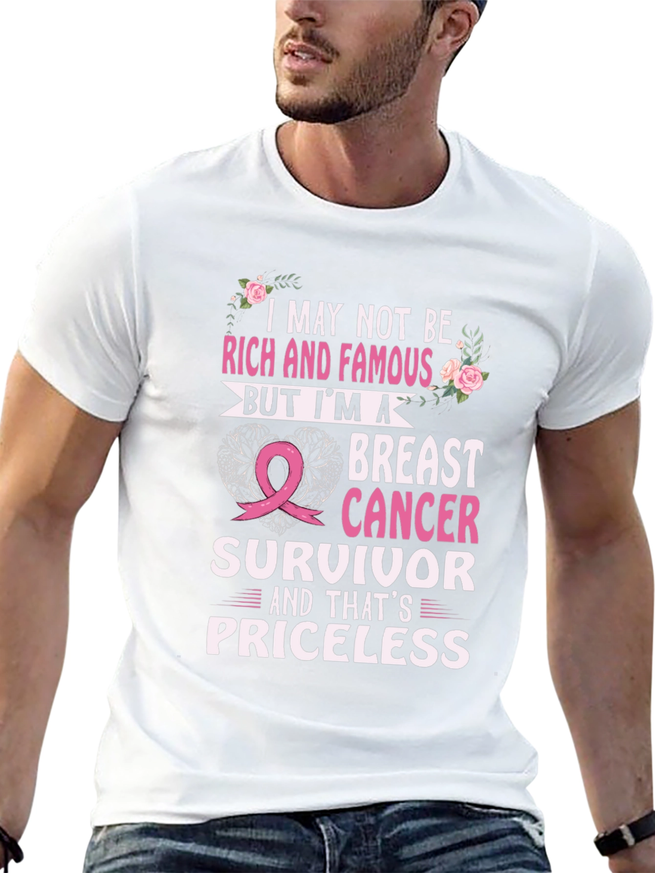 Breast Cancer Survivor T-Shirt - Awareness Ribbon