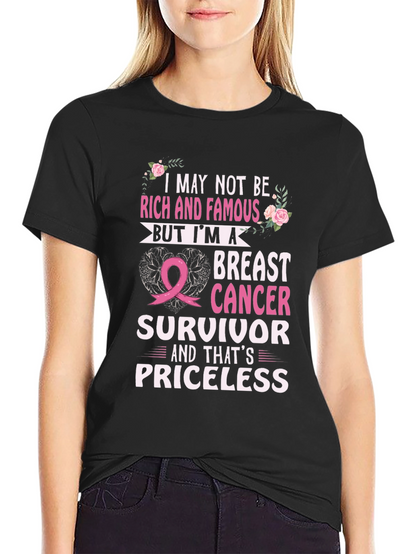 Breast Cancer Survivor T-Shirt - Awareness Ribbon