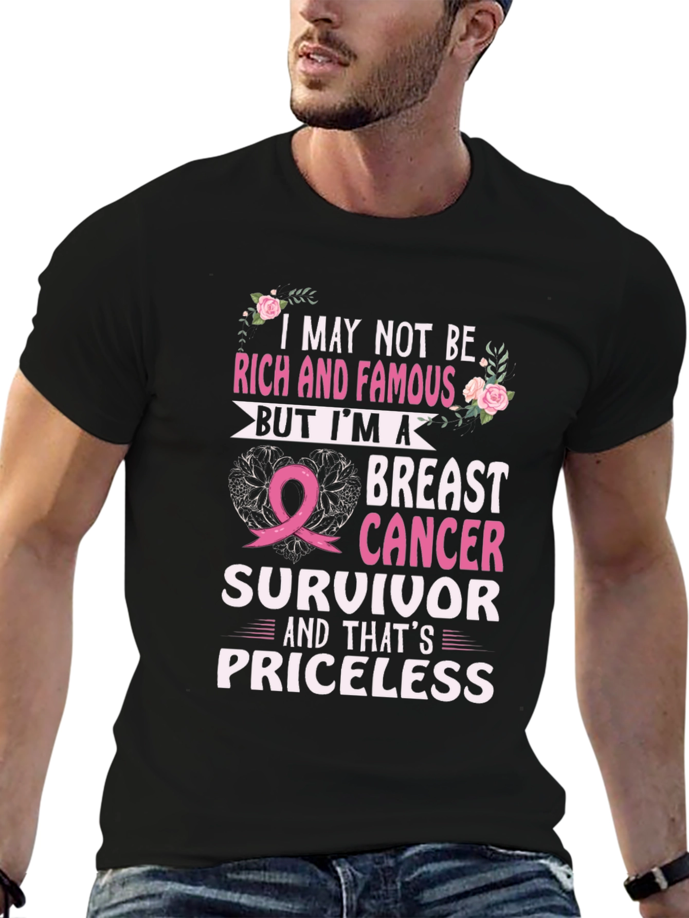 Breast Cancer Survivor T-Shirt - Awareness Ribbon