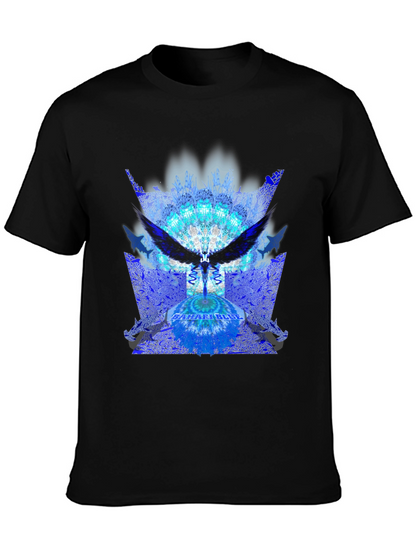 Abstract Angel Wing Graphic Tee