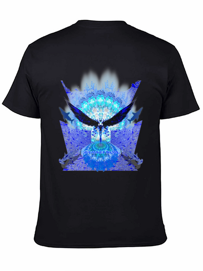 Abstract Angel Wing Graphic Tee