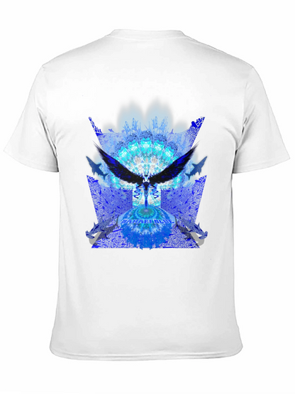 Abstract Angel Wing Graphic Tee