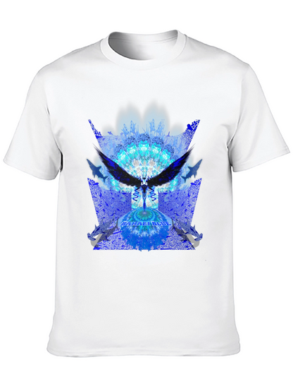 Abstract Angel Wing Graphic Tee
