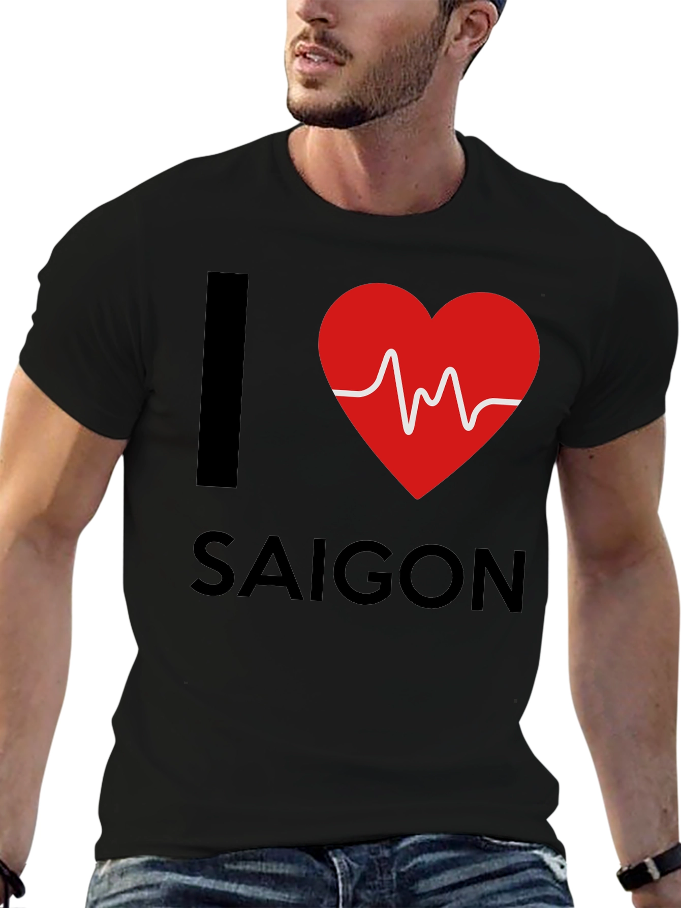 I Heart Saigon Mens Black T-Shirt