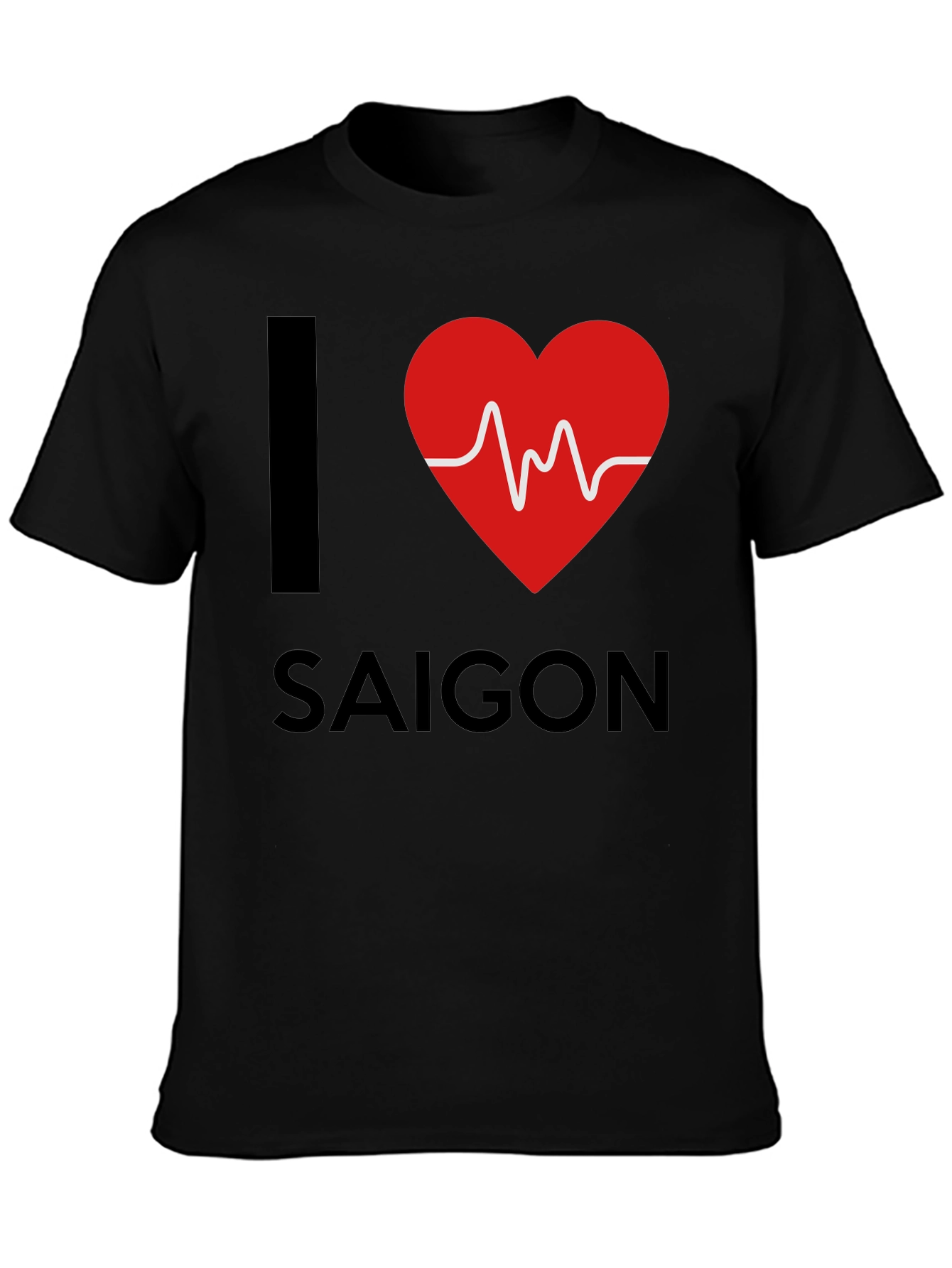 I Heart Saigon Mens Black T-Shirt