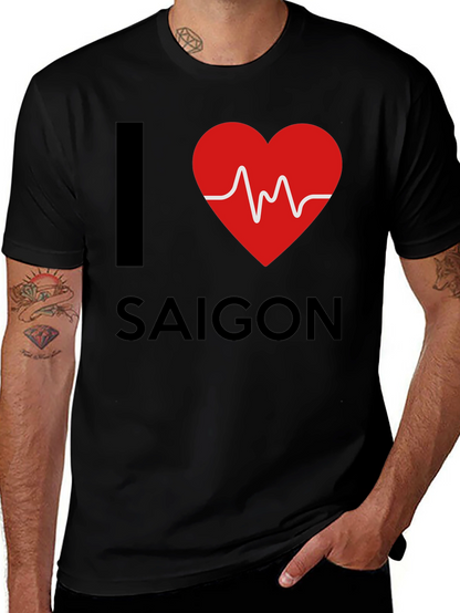 I Heart Saigon Mens Black T-Shirt