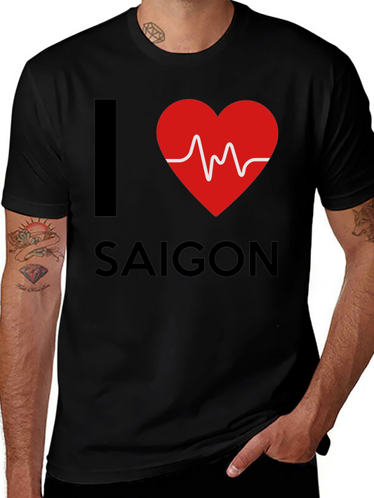 I Heart Saigon Mens Black T-Shirt