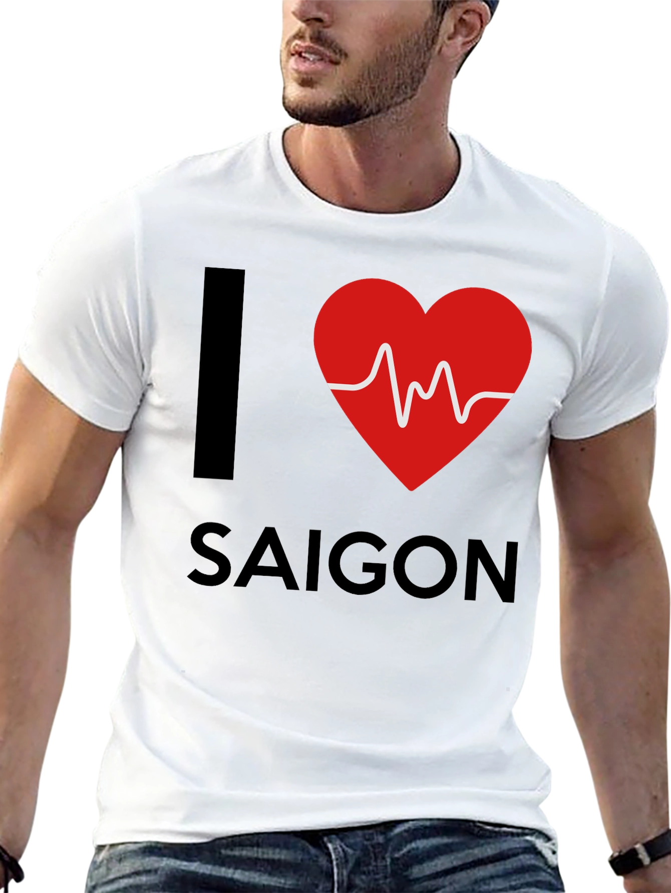 I Heart Saigon Mens Black T-Shirt
