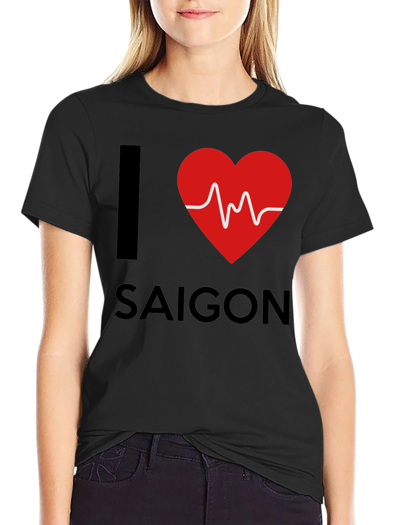 I Heart Saigon Mens Black T-Shirt