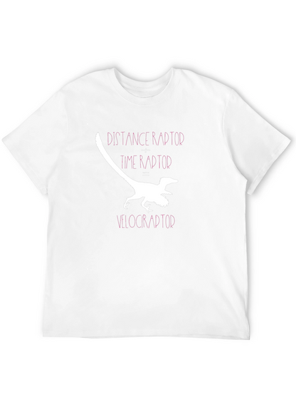 Velociraptor Science Humor Black Graphic Tee