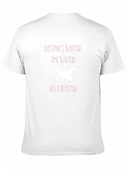 Velociraptor Science Humor Black Graphic Tee