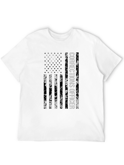 Corrections Officer American Flag Graphic Tee