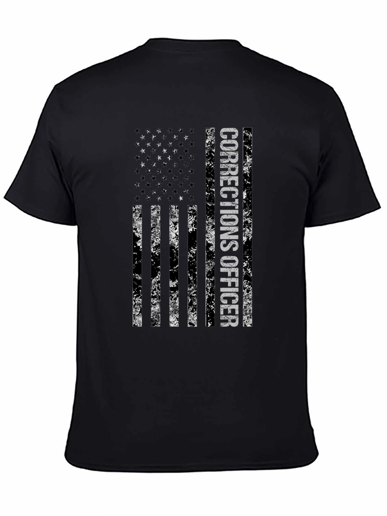 Corrections Officer American Flag Graphic Tee