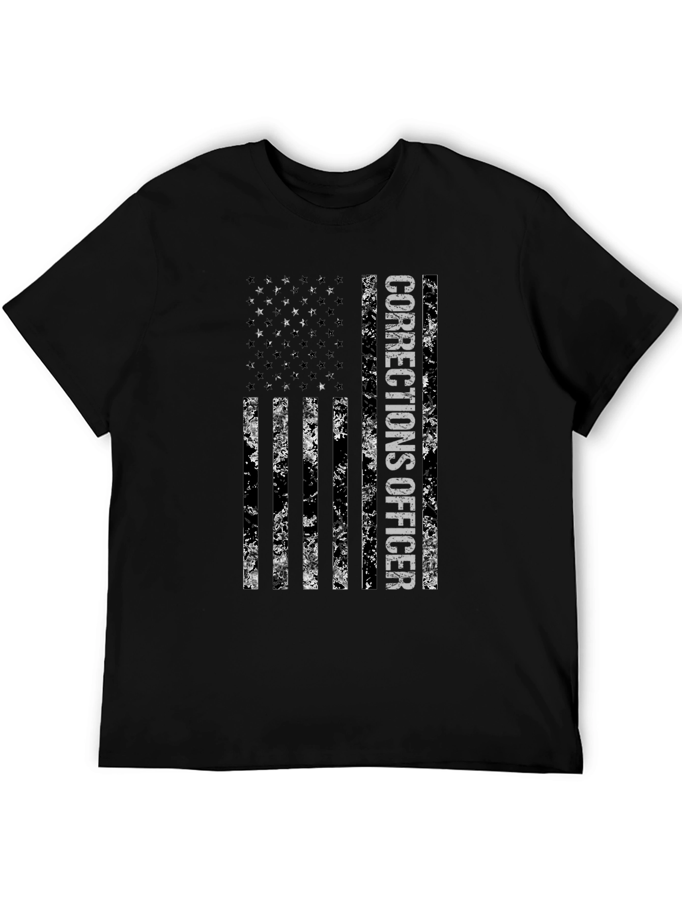 Corrections Officer American Flag Graphic Tee