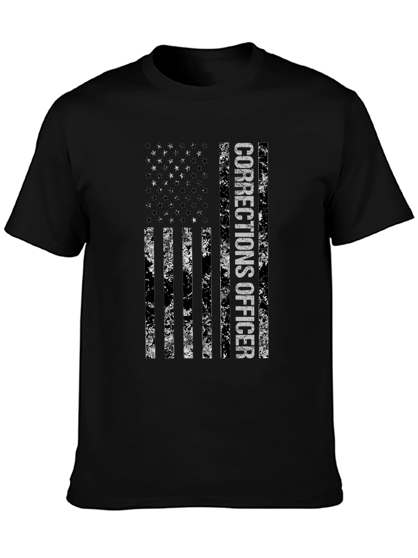 Corrections Officer American Flag Graphic Tee