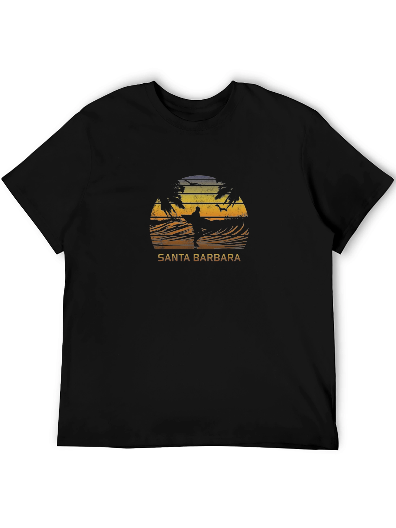 Santa Barbara Surfer Graphic T-Shirt