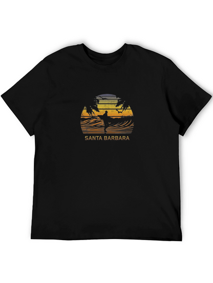 Santa Barbara Surfer Graphic T-Shirt