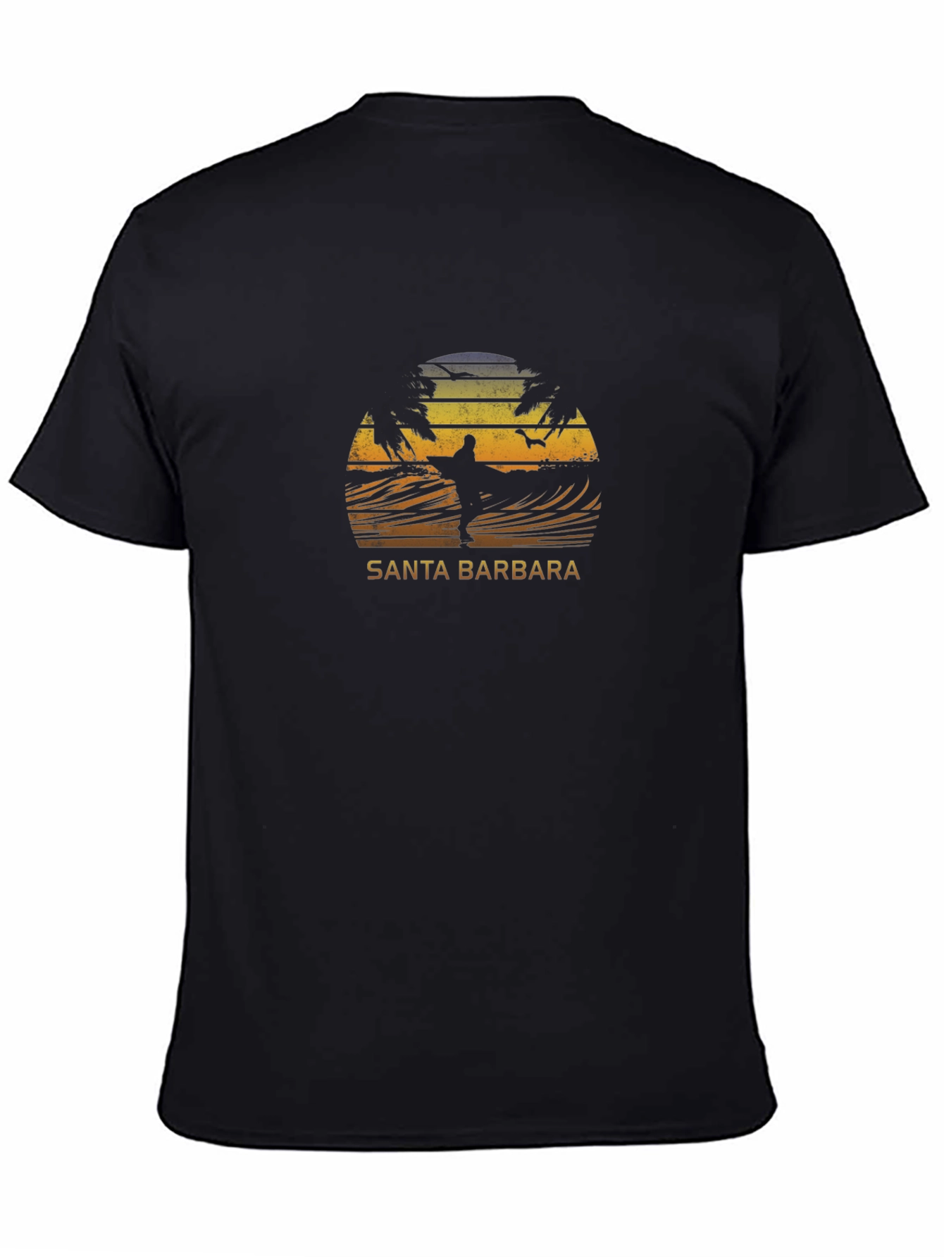 Santa Barbara Surfer Graphic T-Shirt