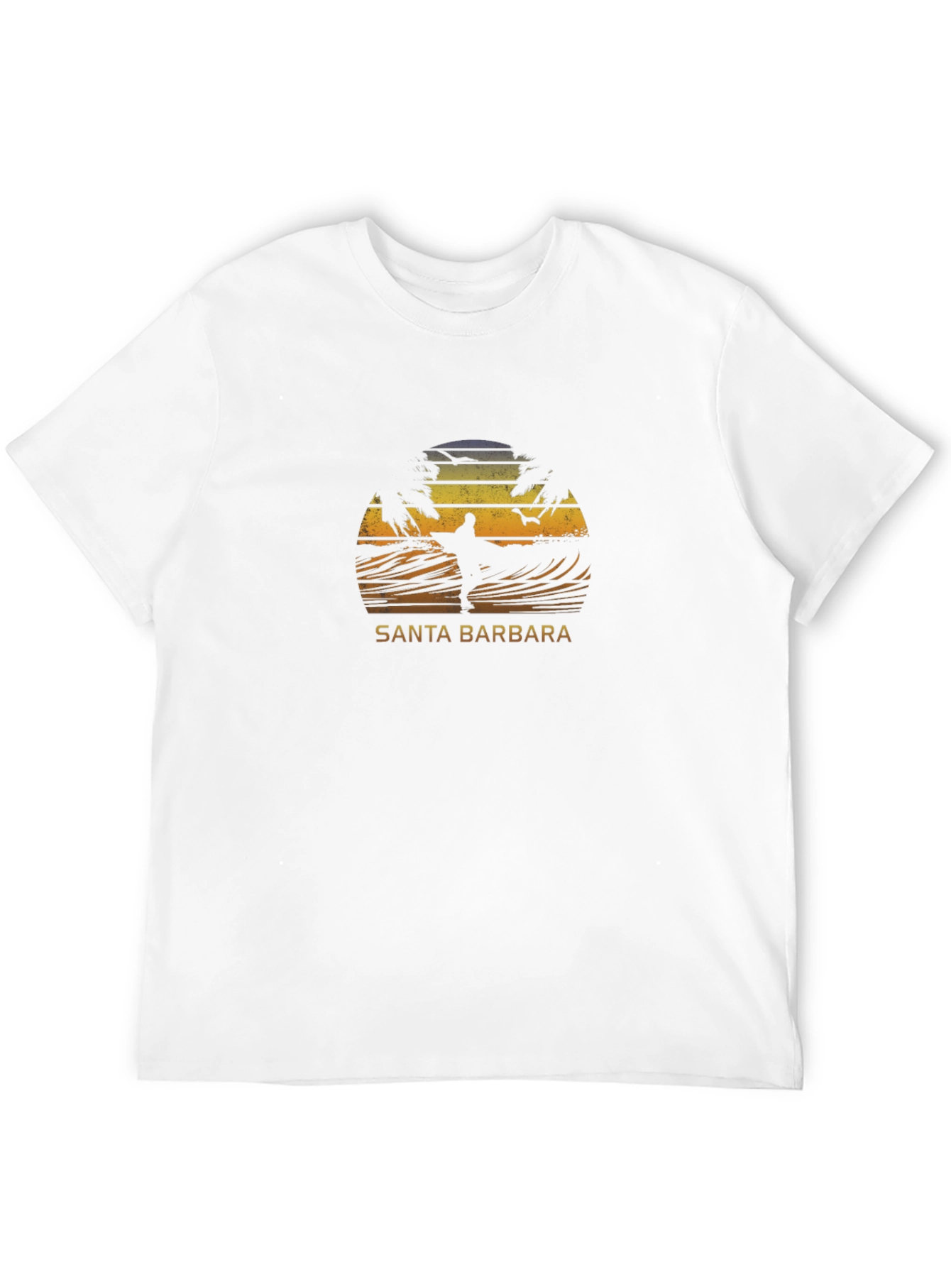 Santa Barbara Surfer Graphic T-Shirt