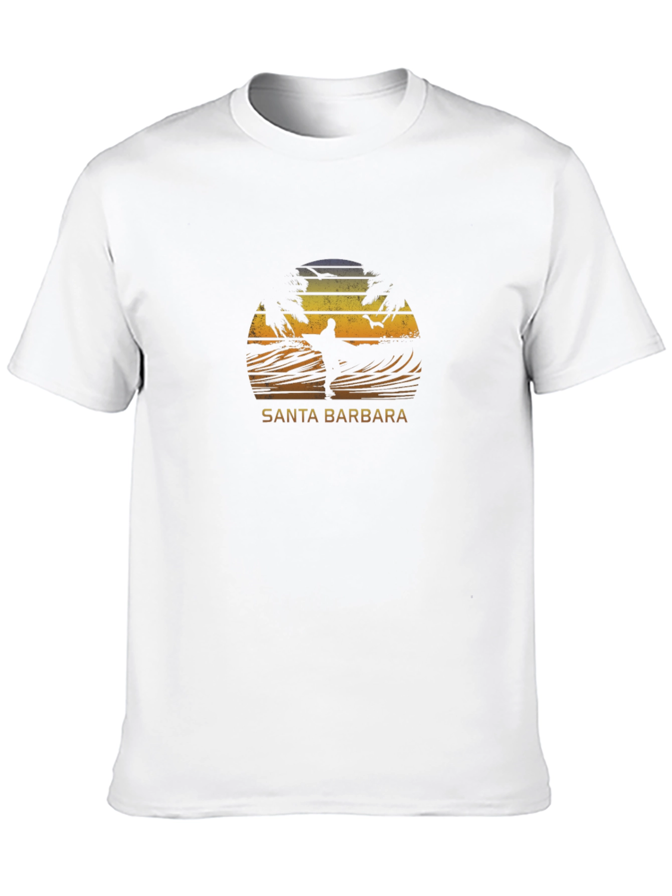 Santa Barbara Surfer Graphic T-Shirt