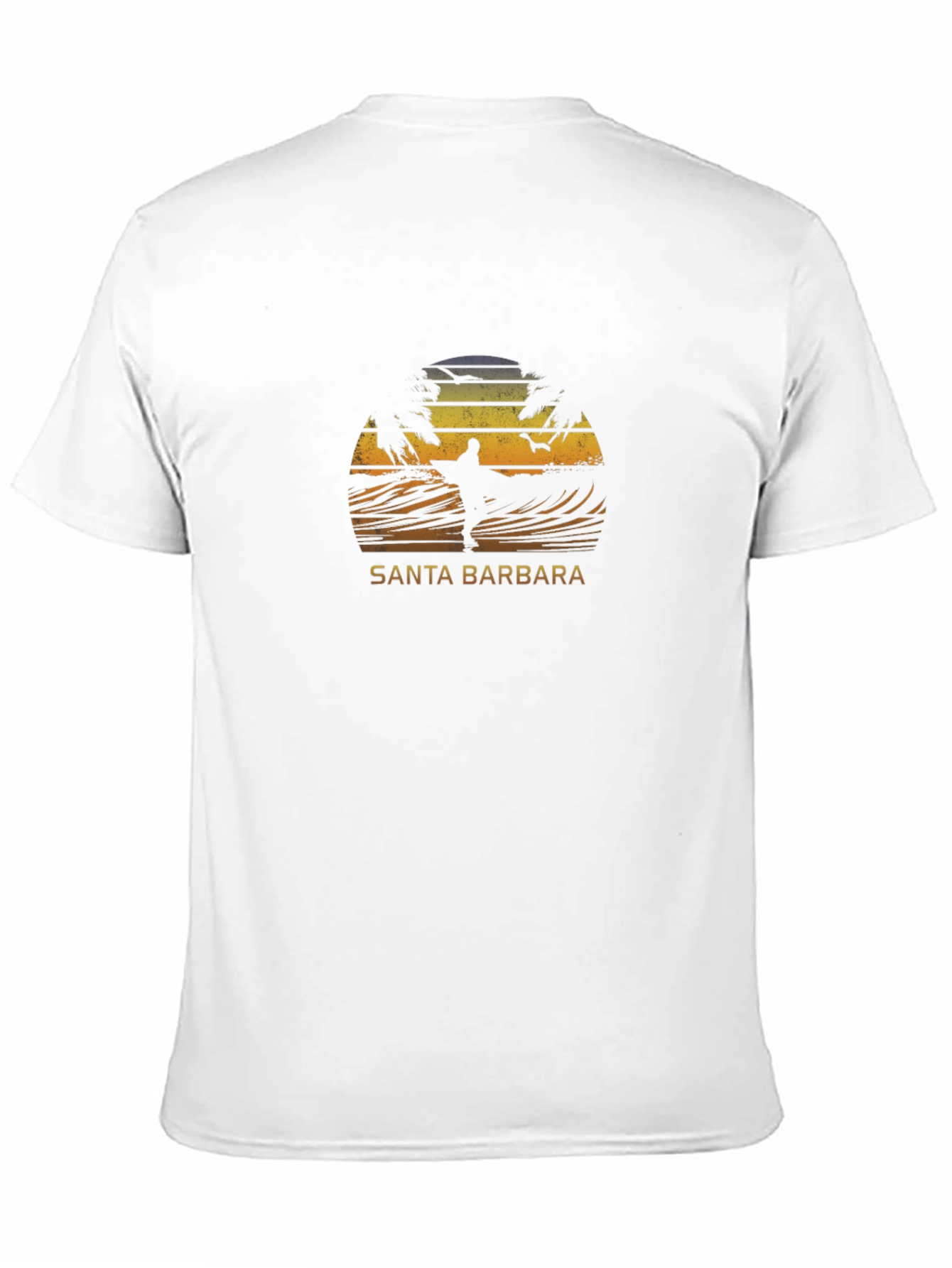 Santa Barbara Surfer Graphic T-Shirt