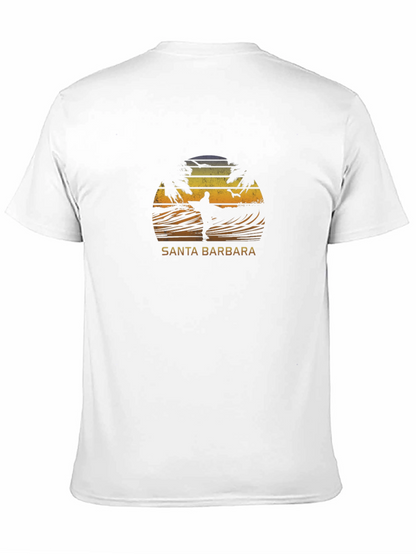 Santa Barbara Surfer Graphic T-Shirt