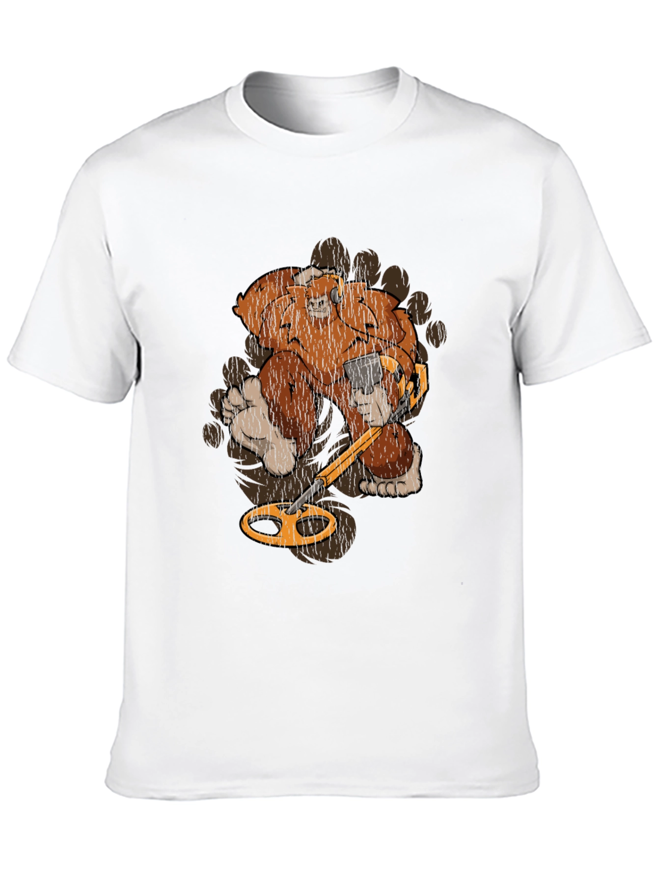 Bigfoot Metal Detecting Graphic Tee