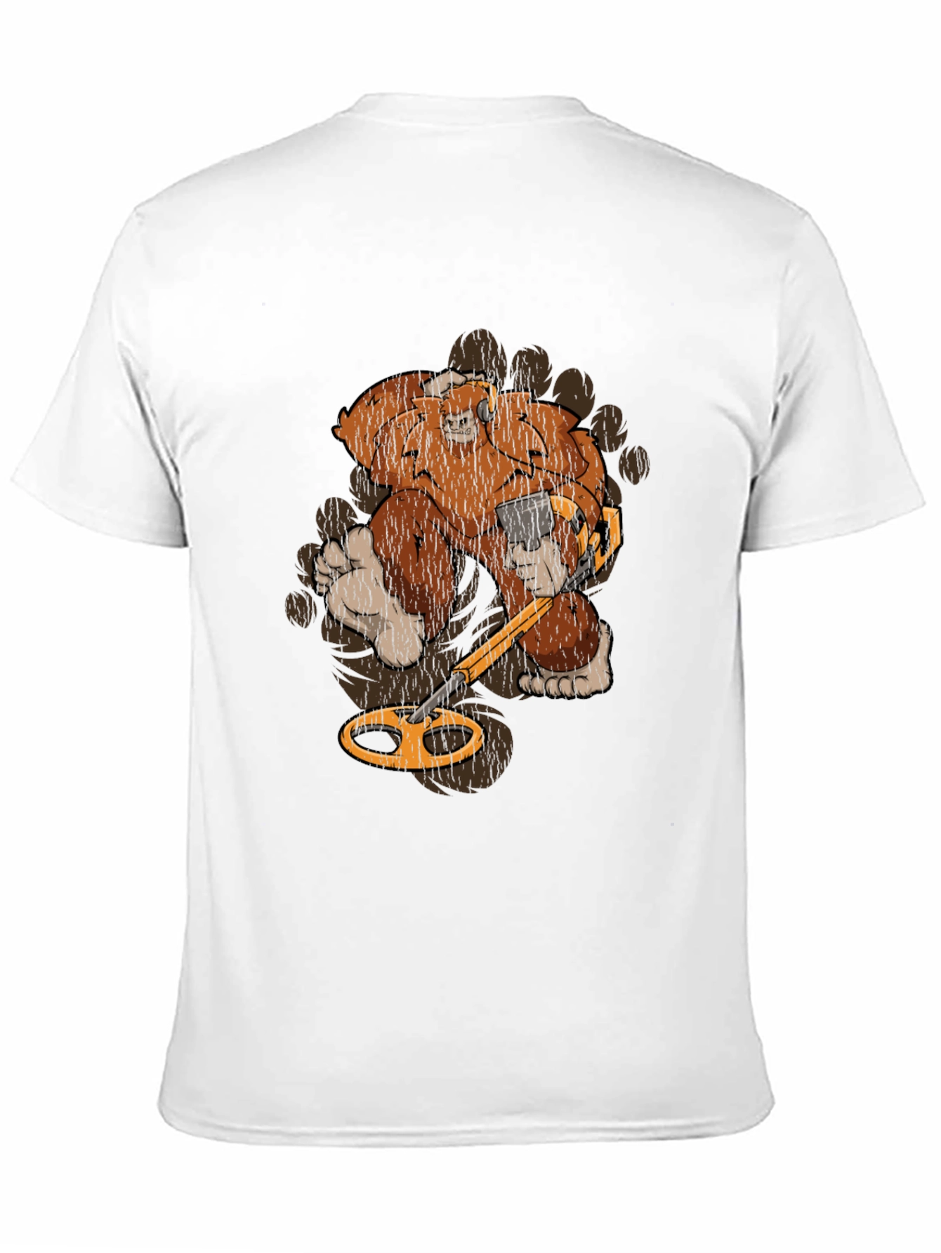 Bigfoot Metal Detecting Graphic Tee
