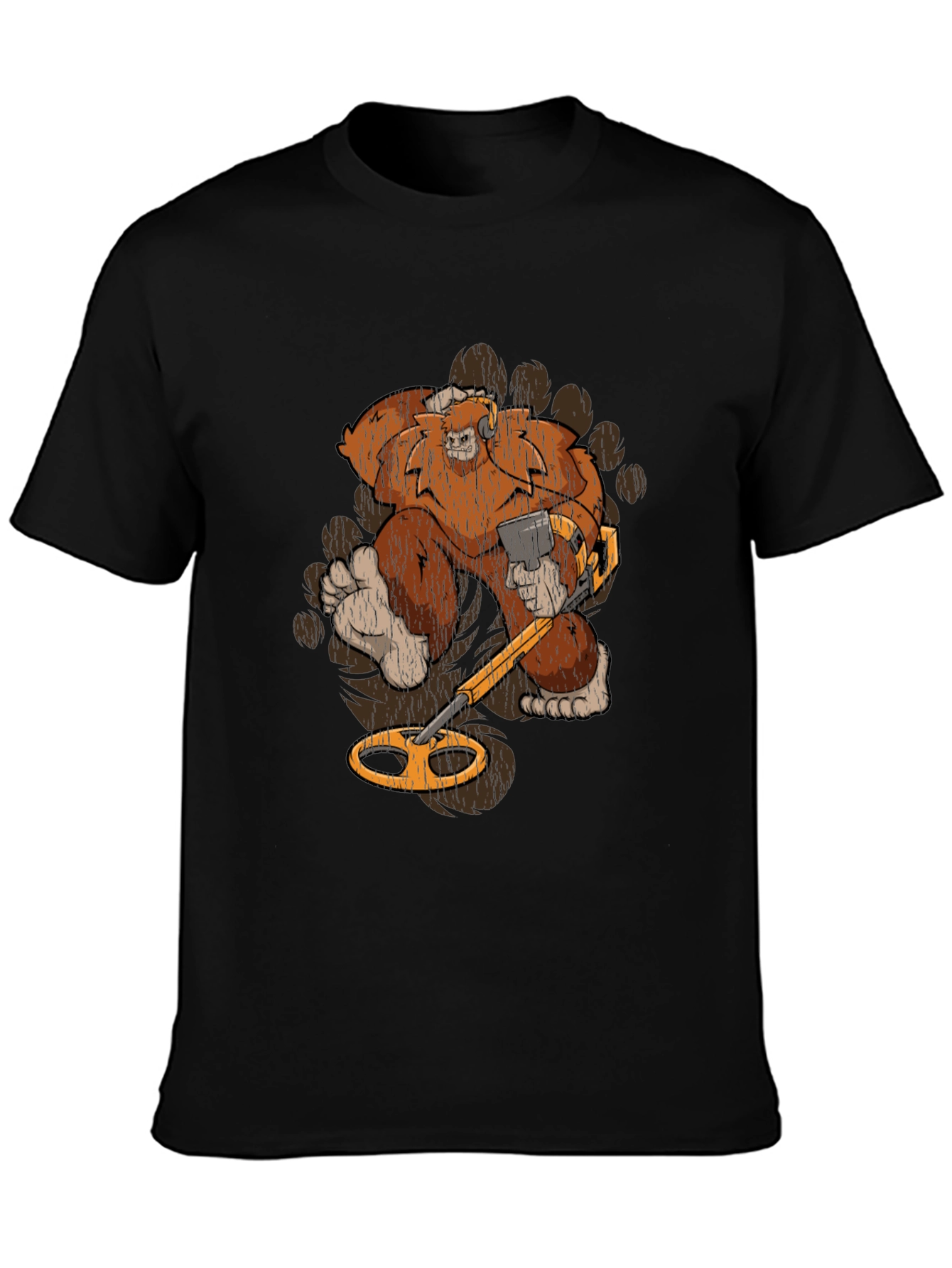 Bigfoot Metal Detecting Graphic Tee
